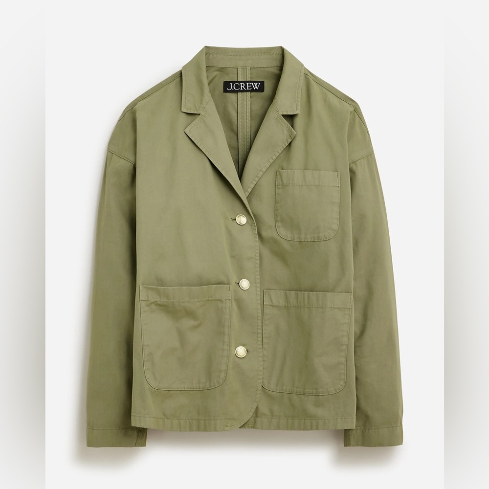 NWT JCREW Blazer-jacket in chino Size MED